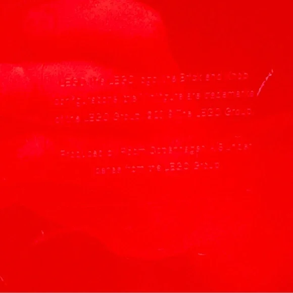 Lego Brick Large Red Storage Box w/ Drawer 12.5" x 6" x 4.75 " Tall - Picture 7 of 11